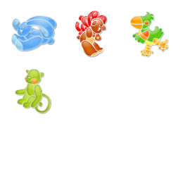 Metal pins Icons Set