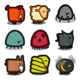 Zootetragonoides 2 Icons Set