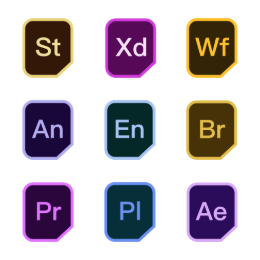 Adobe App Collection Icons Set