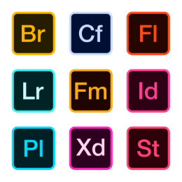Adobe Apps Collection Icons Set
