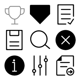 Backend Management  Icons Set