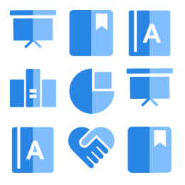 Blue - Toned  Icons Set