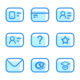 Borrowing Service  Icons Set