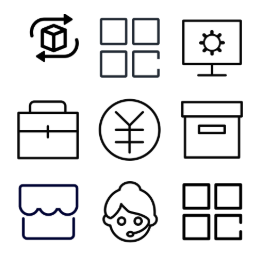 Business Function  Icons Set