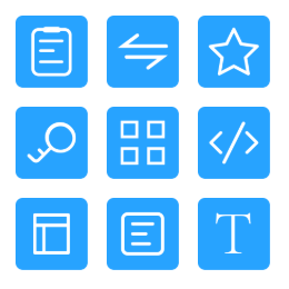 Collection System Function  Icons Set
