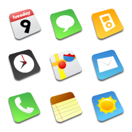 Comic iPhone 2 Icons Set
