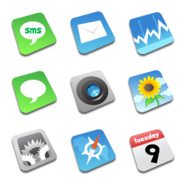 Comic iPhone Icons Set