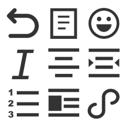 Document Editing  Icons Set
