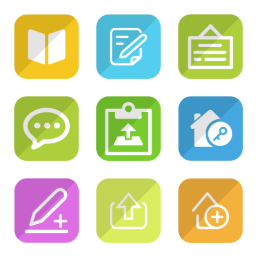 Educational Administration  Icons Set