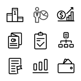 Enterprise Operation  Icons Set