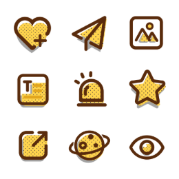 Ephemeral Social App  Icons Set