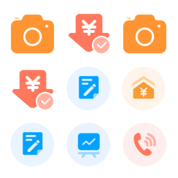 Financial Management  Icons Set
