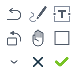 Graphic Editor  Icons Set