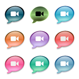 iChat multi-colours Icons Set