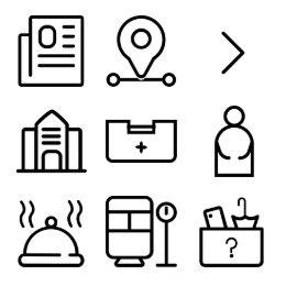 Jinan Subway Project  Icons Set