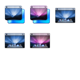 Leopard Server Blue Iconsetc Icons Set