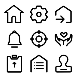 Logistics Management System  Icons Set