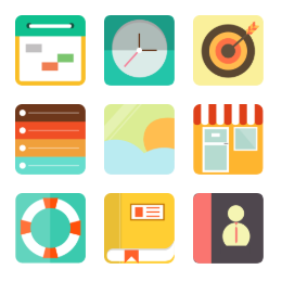 Lovely Mobile  Icons Set