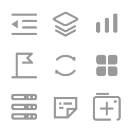Maintenance System  Icons Set
