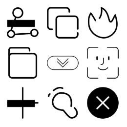 Neuron App Interface  Icons Set