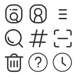 New Version Star Selection  Icons Set