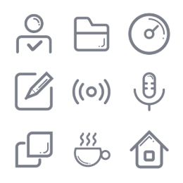 Outline Functional  Icons Set