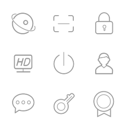 Outline Style  Icons Set