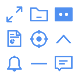 PC Public Opinion Assistant  Icons Set