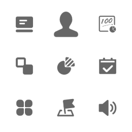 School Management  Icons Set