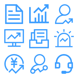 SDTV Network Enterprise Service Management  Icons Set