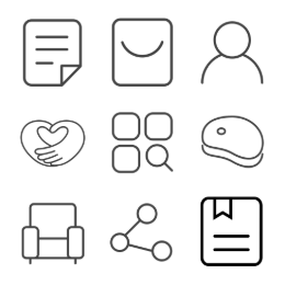 Shopping App  Icons Set