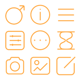 Simple Mobile  Icons Set
