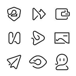 Single - Line Icons Set Icons Set