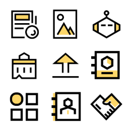 Smart Investment Advisor App  Icons Set
