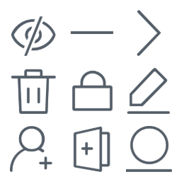 Stream App  Icons Set