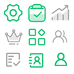 Student - Side  Icons Set