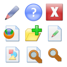 Toolbar Icons 3 Icons Set