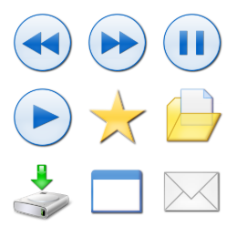 Toolbar Icons 6 Icons Set