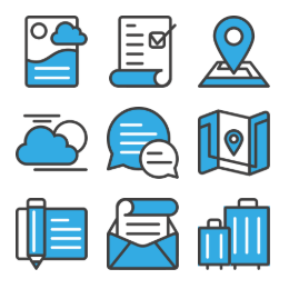 Travel Service Icons for Benyou Icons Set