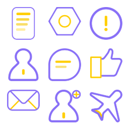 Two - Color General  Icons Set