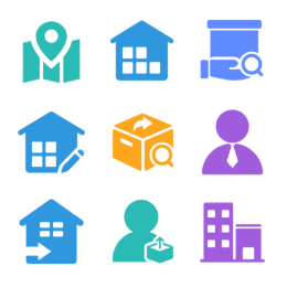 Warehouse Management  Icons Set