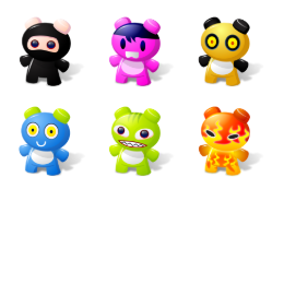 Art Toys Icons Set