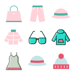 Minimalist Fashion  Icons Set