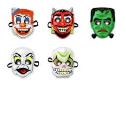 Retro Masks Icons Set