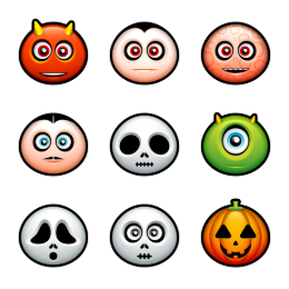 Halloween Avatars Icons Set