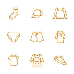 HSTYLE Inspired Clothing  Icons Set