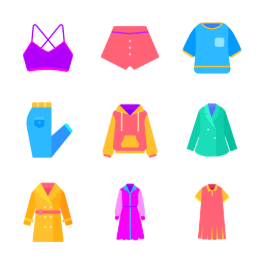 Women's Day Fashion Collection by Taiping Bird Icons Set