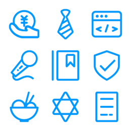 Business and Love Icons Set Icons Set