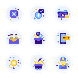Business Crypto  Icons Set