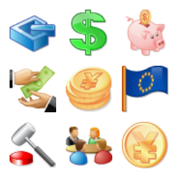 Business Toolbar Icons Set